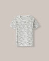 Playera Gris Estampada,BLANCO P2